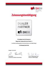 Zertifikat DHWB