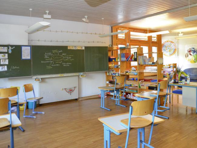 Ein Klassenzimmer in unserer Schule